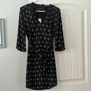 White House Black Market black and white dress 2